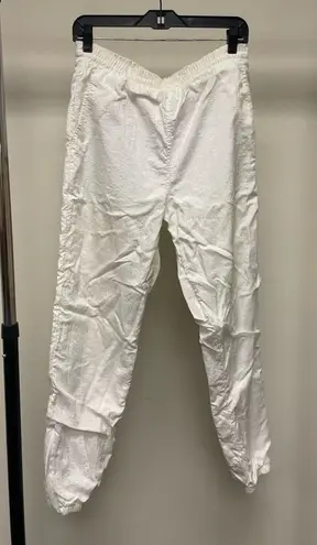 VTG Diadora Track Jogger Pants White Casual Athletic Streetwear Athleisure SZ S