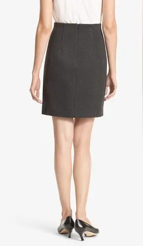MM.LaFleur The Crosby Skirt - Textured Ponte - Charcoal Gray - 8