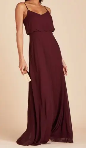 Birdy Grey Gwennie Dress in Chiffon Cabernet Sz Medium