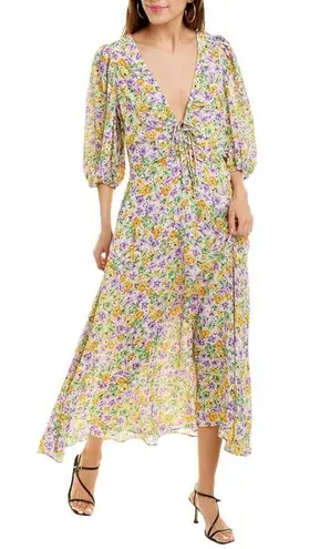 Nicholas Danielle Dress in Whistledown Floral Women’s Plunging V-Neck Midi Sz 6