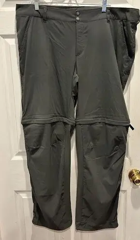 Columbia  Omni Shield Convertible Saturday Trail Hike Pants Shorts Gray Size 20W