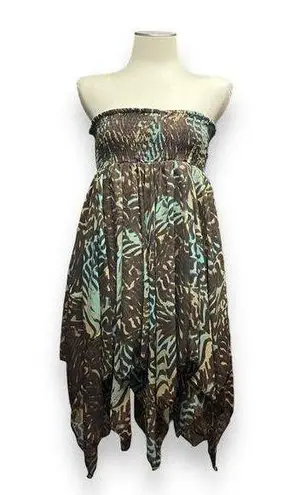 Rancho Estancia by Resistol Fiona Convertible Top Skirt Dress Small Brown