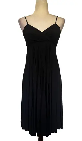 Y2K DJ Summers Babydoll Pleated Dress Sz S Party Whimsigoth Goth Glam Coquette Black