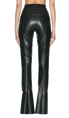 Norma Kamali Spat Leggings in Black Small New Womens Vegan Faux Leather