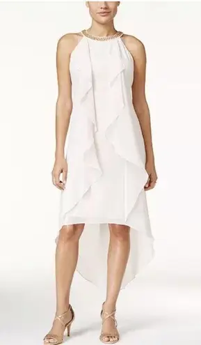 Thalia Sodi Ruffled High and Low Hem Dress Size XS