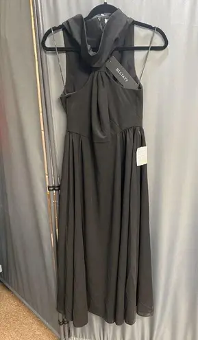 Elliatt Fit & Flare Ortro Dress Women's Medium Black Halterneck Sleeveless B98