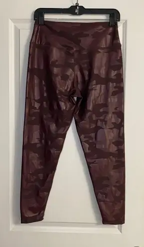 Sage Collective Red Oxblood Camo Leggings