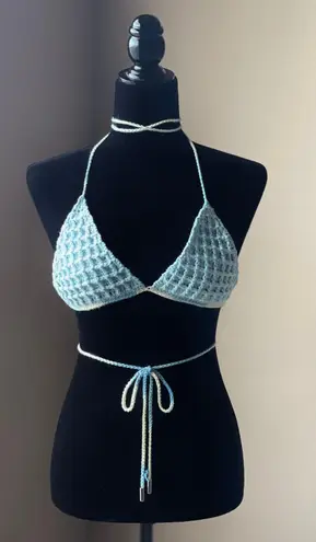Handmade Festive Rave Waffle Bralette Top