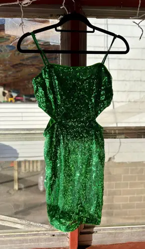 Lulus Green Sequin Bodycon Dress