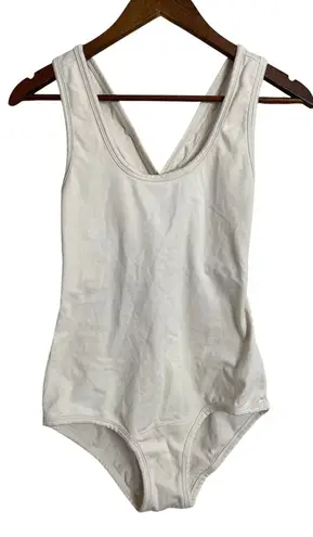 ARQ Cleo Leo Bodysuit in Cream Womans Large