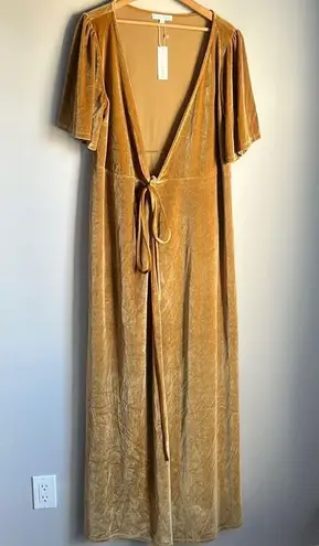 Baltic Born NEW Meghan Velvet Wrap Maxi Dress