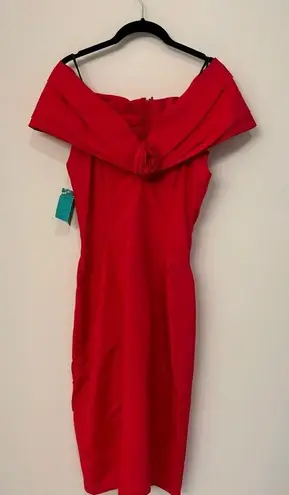 Gunne Sax Vintage by Jessica McClintock Red Semi-Formal size 9 DEADSTOCK RARE