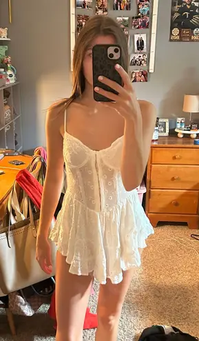 Sky to Moon White Romper