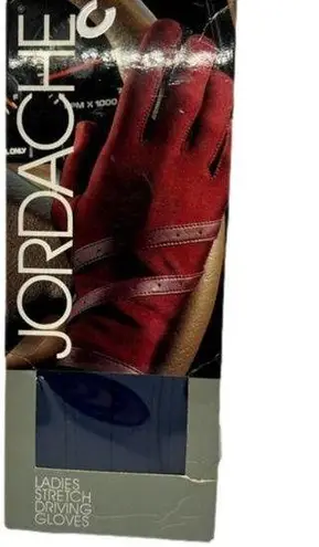 Jordache Vintage 1980  Women’s Navy Driving Gloves