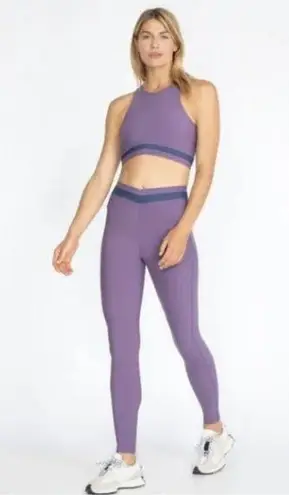 Johnny Was Calme Endurance Purple High Waist Leggings