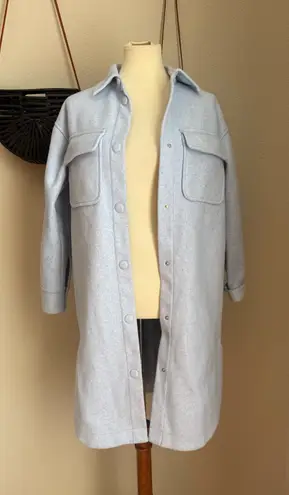 Calia Light Blue Shaket Long Jacket, Size XS