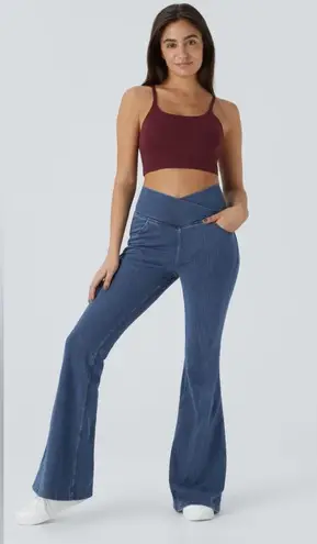 Halara NWT Flex High-Waisted Crossover Pocket Washer Denim Jeans