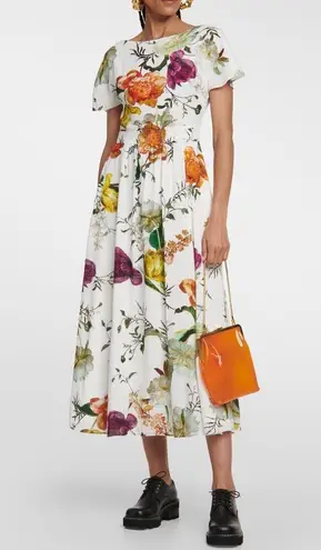 ERDEM Brealey Bouquet Pattern Fraser Dress Size US4 | UK8 New w/Tag Retail $1495