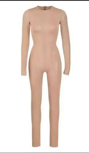 SKIMS Womens Beige Clay NEW Summer PowerMesh One Piece Jumpsuit Spring Sz 4X