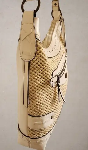 B.o.c Woodville White Vinyl Mesh Crossbody Bag