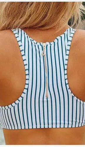 MOLYBELL Swimsuits for Women High Waisted Bathing Suit Monokini Floral Print Cutout Racerback Zip Up Multi Size XL