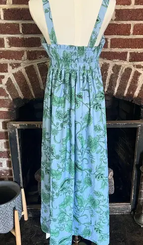 Cider NWT blue green maxi dress