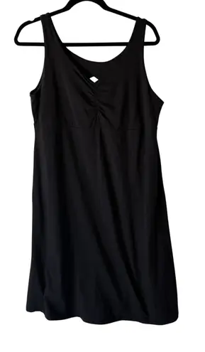 Kuhl Dress Womens Large Black Sleeveless Tank Travel Active Stretch Midi Summer
