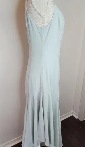 WAYF Clayton Asymmetrical Slip Dress Light Blue size M NWT