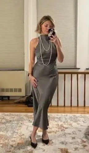 Reformation Casette Gray Dress