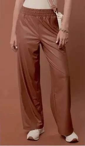 Aerie OFFLINE by  Faux Leather Wide-Leg Pants Real Luxe - Image 1