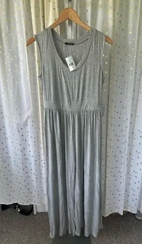 West Kei Nordstrom NWT Grey Sleeveless Wide Leg Stretchy Flattering Jumpsuit M