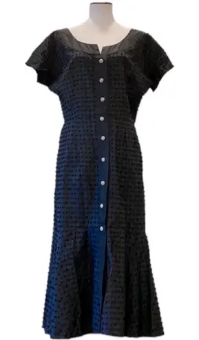 Vintage Womens Dress Large Cocktail 50s Pinup Classic Retro Formal Rockabilly Black Size M