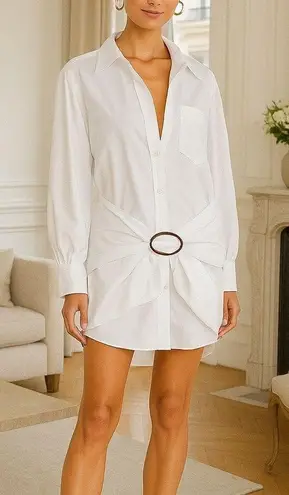 L'Academie x Revolve Gia Dress in White XS NWT