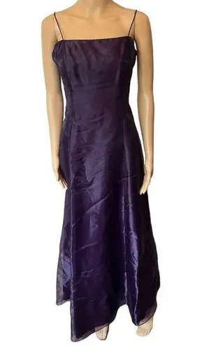 Zum Zum Niki Livas Vintage 90s Witchy Goth Moody Purple Iridescent Formal Dress Size 8