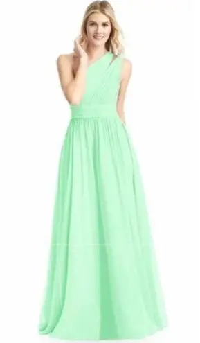 Azazie Molly Mint Bright Green Formal Bridesmaid Dress A6