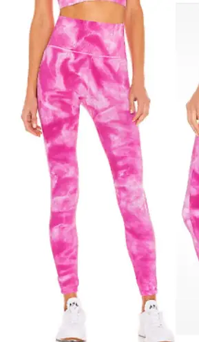 Womens FREE PEOPLE MOVEMENT Good Karma Tie Dye 7/8 Length Pink Legging size XS/S