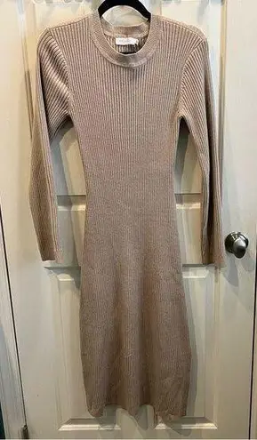 All in Favor Ribbed Sweater Dress