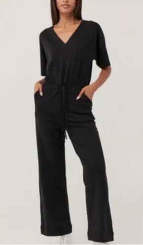 Pact Charlie Black Jumpsuit Organic Cotton Flowy Stretch Breathable Oversized Size XXL