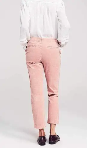 Faherty Velvet Tuxedo Pants In Rosewater size 27