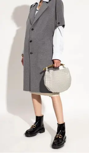 Bottega Veneta Monsieur Horsebit Glossy Black Leather Zip Ankle Boots Size EU 38