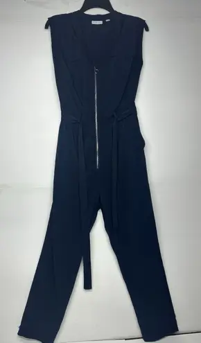 Women's New York & Company Navy Sleeveless Zip