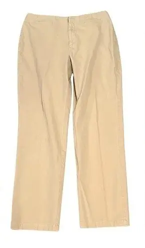 Dockers VINTAGE 🍒LADIES 8 🍒CHINO KHAKI SLACKS PANTS HOOK AND ZIP CLOSURE