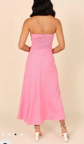 Petal and Pup Rosetta Pink Strapless Dress