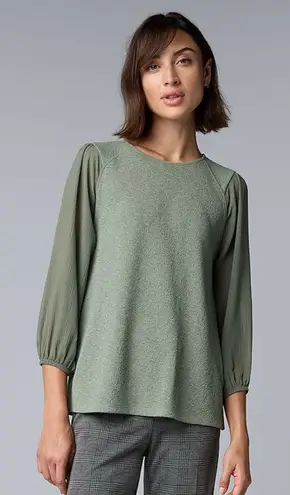 Simply Vera, Vera Wang Simply Vera Vera Wang Raglan Blouson Top.