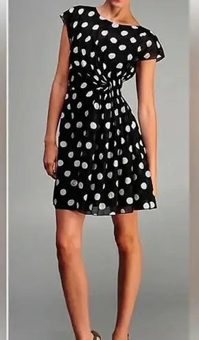 Aryn K polka dot dress
