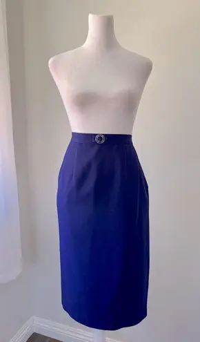 Vintage ‘90s Dark Purple Pencil Midi Skirt Size 6