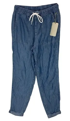 Indigo Rein  Striped‎ Chambray Drawstring Waist Pant thumbnail 1