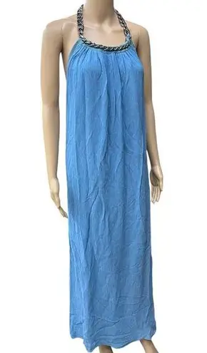 Ramy Brook  viscose/ silk halter maxi dress- small