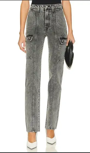GRLFRND EUC Harper High-rise Cargo Size 28 Slim Tall