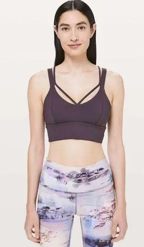 Lululemon EUC  Pushing Limits Bra *Light Support For C/D Cup in Cyber